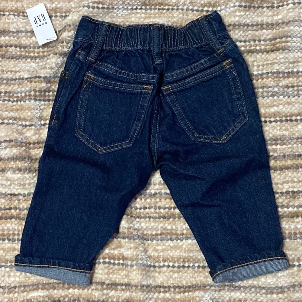 Baby Gap Baby Boy Dark Wash Denim Insulated Blue Jeans 12-18 Months